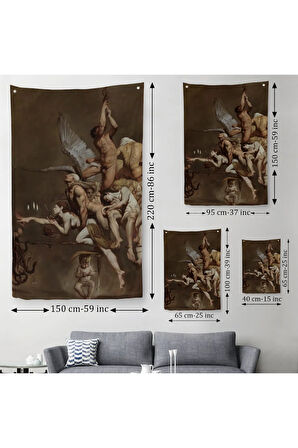 Roberto Ferri'in Kırık Zevkler İsimli Eseri Duvar Örtüsü - Halısı-6182