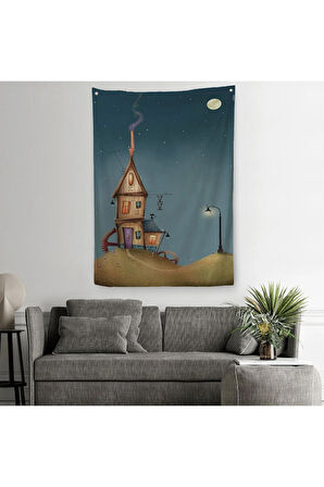 Güzel Ev Dekoratif Duvar Örtüsü-Halısı - Halısı -6186