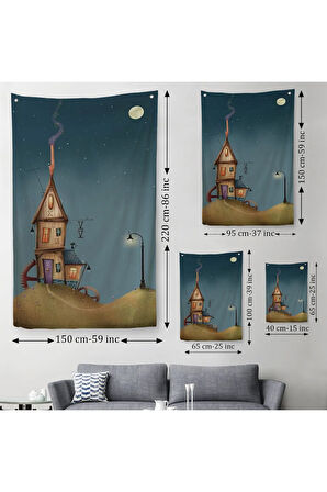 Güzel Ev Dekoratif Duvar Örtüsü-Halısı - Halısı -6186