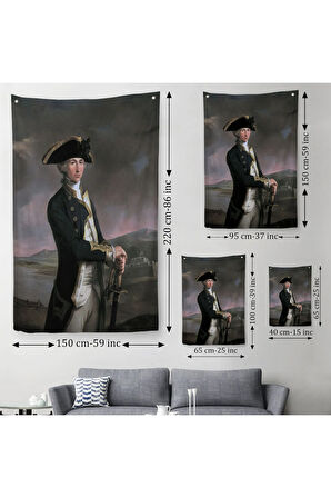 İngiliz Amiral Horatio Nelson Dekoratif Duvar Örtüsü - Halısı-6227