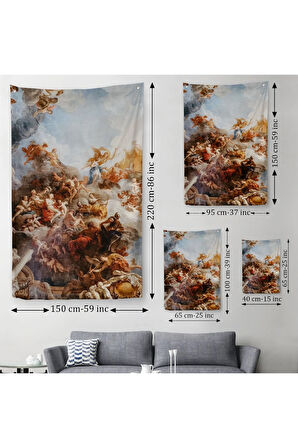 Rönesans Melekleri Dekoratif Duvar Örtüsü - Halısı-6229