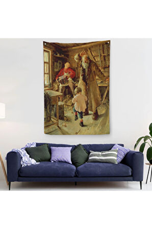 Mutlu Bir An Duvar Örtüsü - Halısı-6240