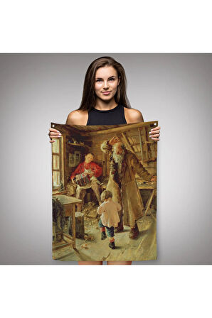 Mutlu Bir An Duvar Örtüsü - Halısı-6240