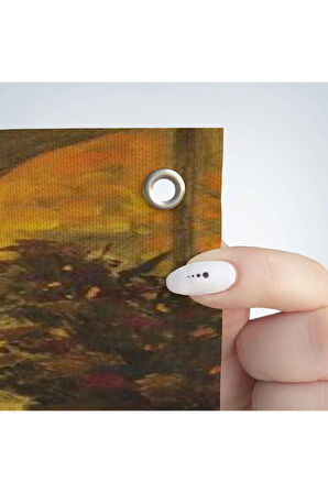 Sevgilisine Çiçek Veren Kadın Duvar Örtüsü - Halısı-6241