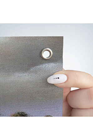 Nehir Kenarında Sevgilisini Bekleyen Kadın Duvar Örtüsü - Halısı-6258