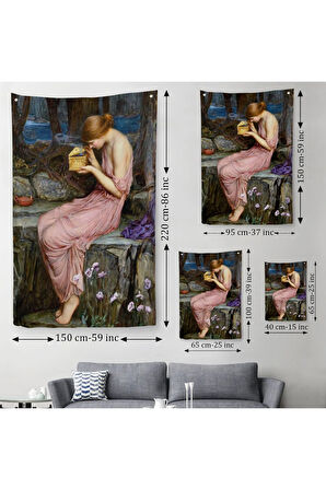 Psyche Altın Kutuyu Açıyor Yunan Mitolojisi Duvar Örtüsü - Halısı-6261