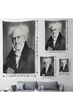 Arthur Schopenhauer Duvar Örtüsü - Halısı -6266