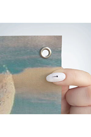 Papatya Tarkası Üzerındeki Mutlu Kadın Duvar Örtüsü - Halısı-6274