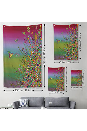 Gizli Bahçe Dekoatif Duvar Örtüsü - Halısı-6275