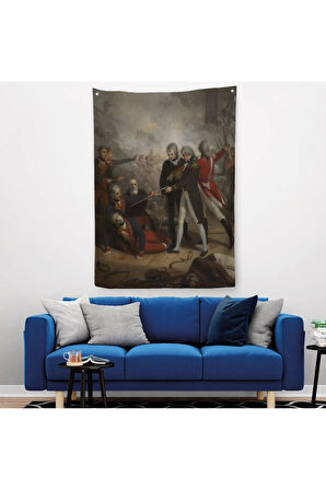 San Nicolas'ın St Vincent'ta Teslim Olması Reprodüksiyon Duvar Örtüsü - Halısı-6277