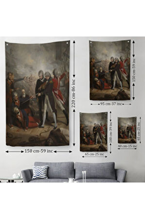 San Nicolas'ın St Vincent'ta Teslim Olması Reprodüksiyon Duvar Örtüsü - Halısı-6277