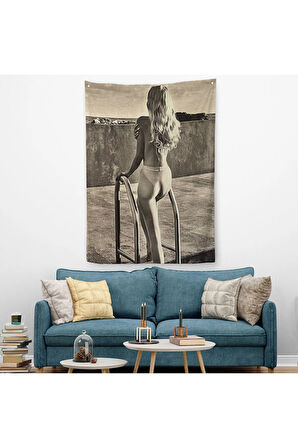 Helmut Newton'un Görülecek Bir Sergi Duvar Örtüsü - Halısı-6289