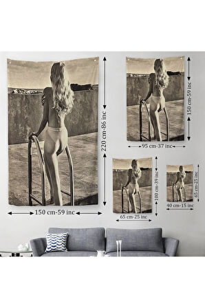 Helmut Newton'un Görülecek Bir Sergi Duvar Örtüsü - Halısı-6289