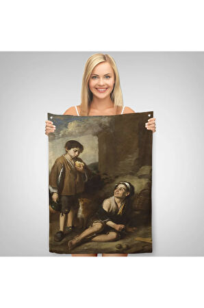Bartolomé Esteban Murillo'nun Argolla Oyununa Davet Duvar Örtüsü - Halısı-6290