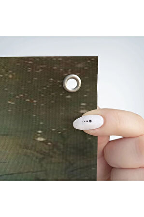 Gece Orman'daki Geyik Duvar Örtüsü - Halısı-6309