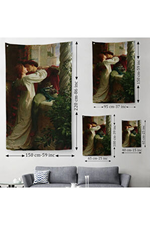 Romeo ve Juliet Dekoratif Duvar Örtüsü - Halısı-6312
