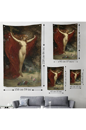 Carolus Duran Vizyon Dekoratif Duvar Örtüsü - Halısı-6314