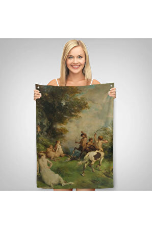 Eugene Fromentin'in Sentorlar, At Adamlar Duvar Örtüsü - Halısı-6326