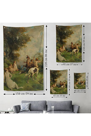 Eugene Fromentin'in Sentorlar, At Adamlar Duvar Örtüsü - Halısı-6326