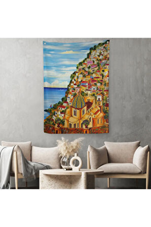 Roberto Gagliardi'nin Positano İsimli Duvar Örtüsü - Halısı-6328
