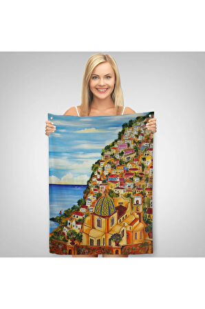 Roberto Gagliardi'nin Positano İsimli Duvar Örtüsü - Halısı-6328