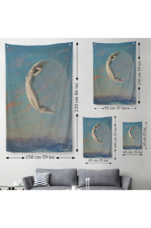 Fransız Ressam Albert Aublet’in “Selene” Adlı Duvar Örtüsü-Halısı-6345