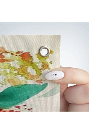 Bahar Laması Suluboya Görünümlü Duvar Örtüsü-Halısı-6348