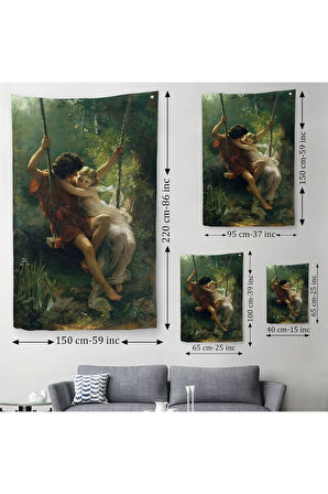 Pierre Auguste Cot'ün İlkbahar Adlı Duvar Örtüsü-Halısı-6355