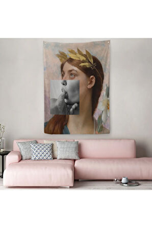 Antik Yunan Rönesans Komik Duvar Örtüsü-Halısı -6366