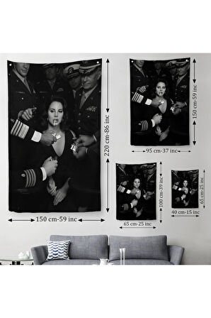 Lana Del Rey Dekoratif Duvar Örtüsü-Halısı-6372