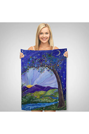 Tanielle Childers'ın Rüya Ağacı Sanatsal Reprodüksiyon Duvar Örtüsü-Halısı-6377