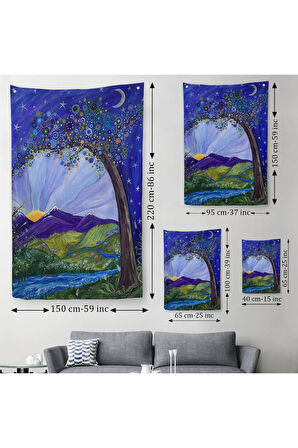 Tanielle Childers'ın Rüya Ağacı Sanatsal Reprodüksiyon Duvar Örtüsü-Halısı-6377