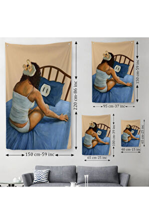 Uykusuzluk Duvar Örtüsü-Halısı-6388