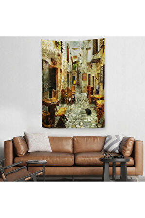 Güzel Sokak Duvar Örtüsü-Halısı - Beautiful Street-6406