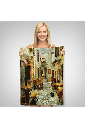 Güzel Sokak Duvar Örtüsü-Halısı - Beautiful Street-6406