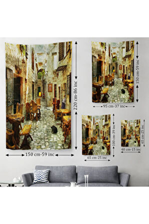 Güzel Sokak Duvar Örtüsü-Halısı - Beautiful Street-6406