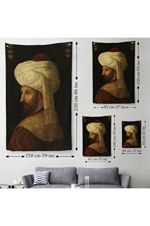 Fatih Sultan Mehmed Han Duvar Örtüsü-Halısı-6409
