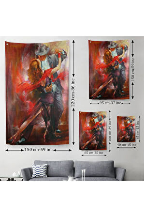 Tango Yapan Çift Duvar Örtüsü-Halısı, Alvarez - Tango Argentino-6418