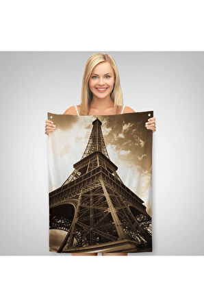 Fransa Paris Eyfel Kulesi Duvar Örtüsü-Halısı-6424