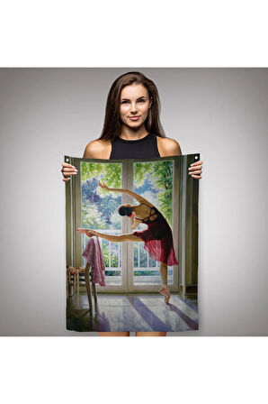 Bale Yapan Dansçı Kadın Duvar Örtüsü-Halısı-6428