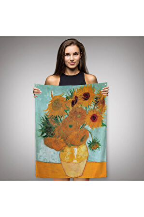Vincent Van Gogh Ayçiçeği Duvar Örtüsü-Halısı-6437