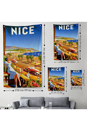 Nice Sahil Yolu Duvar Örtüsü-Halısı-6440
