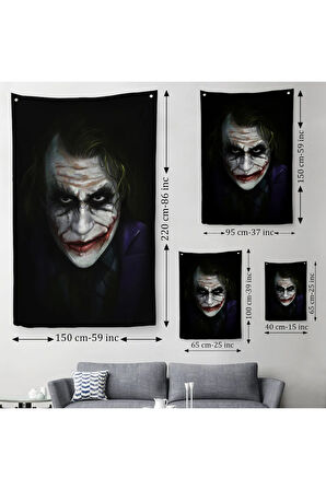 Joker Dekoratif Duvar Örtüsü-Halısı-6441