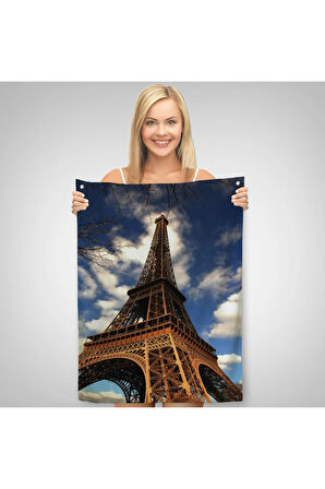 Fransa Paris Eyfel Kulesi Duvar Örtüsü-Halısı-6442