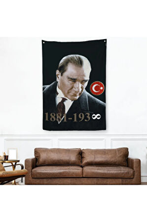 Mustafa Kemal Atatürk Duvar Örtüsü-Halısı -6446