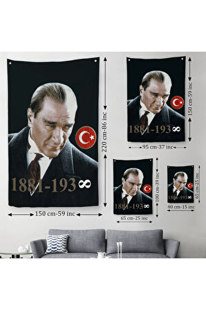 Mustafa Kemal Atatürk Duvar Örtüsü-Halısı -6446
