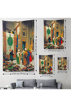 Jean Leon Gerome Halı Tüccarı Duvar Duvar Örtüsü-Halısı-6452