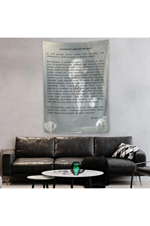 Atatürk'ün Gençliğe Hitabesi Duvar Örtüsü-Halısı-6465
