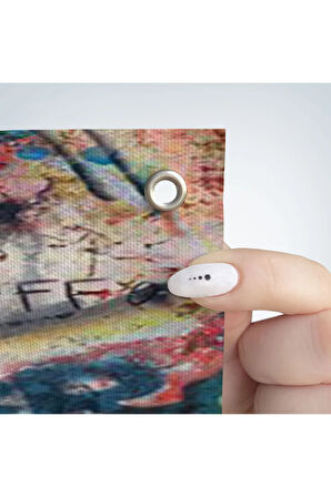 Brigitte Bardot Graffiti Pop Art Duvar Örtüsü-Halısı-6469