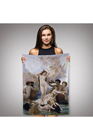 Venüsün Duğuşu Duvar Örtüsü-Halısı - Birth Of Venus William-Adolphe Bouguereau-6474